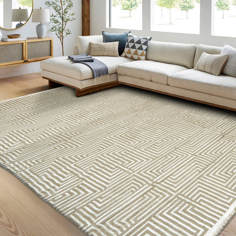 Natur Pur Wunderlich Flatweave Beige/White Rug Wayfair.co.uk